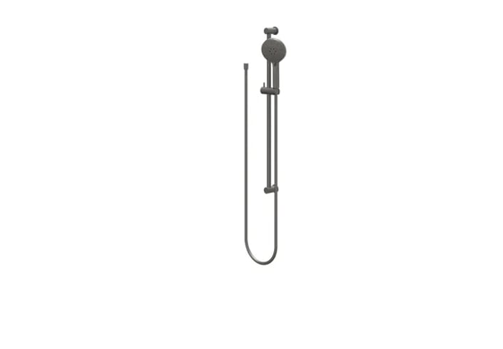 IVY glijstangset - doucheslang 150cm - 3 standen handdouche - geborsteld metal black PVD