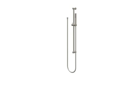 IVY glijstangset - doucheslang 150cm - staafhanddouche - geborsteld nickel PVD