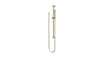 IVY glijstangset - doucheslang 150cm - staafhanddouche - geborsteld mat goud PVD