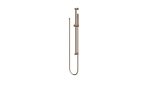 IVY glijstangset - doucheslang 150cm - staafhanddouche - geborsteld mat koper PVD