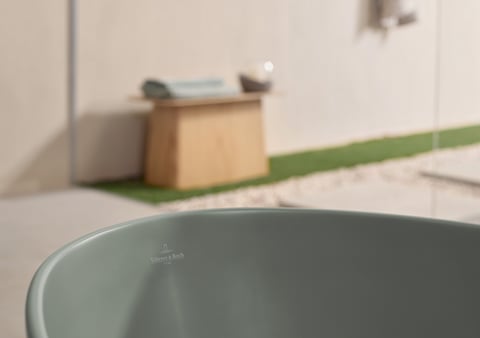 Villeroy & Boch Antao vrijstaand bad 170x75cm quaryl - morning green
