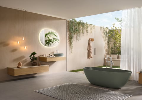 Villeroy & Boch Antao vrijstaand bad 170x75cm quaryl - morning green