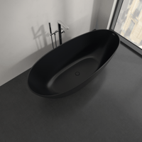 Villeroy & Boch Antao vrijstaand bad 170x75cm quaryl - pure black