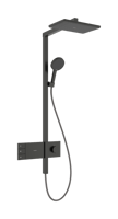Hansgrohe Raindance Alive Q showerpipe 210/340 2jet EcoSmart met ShowerSelect Comfort - brushed black chrome