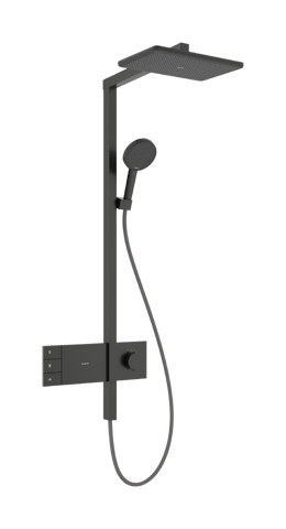 Hansgrohe Raindance Alive Q showerpipe 210/340 2jet EcoSmart met ShowerSelect Comfort - brushed black chrome