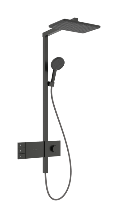 Hansgrohe Raindance Alive Q showerpipe 210/340 2jet EcoSmart met ShowerSelect Comfort - brushed black chrome