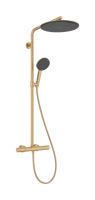 Hansgrohe Raindance Alive S Puro showerpipe 300 1jet met Ecostat Element - brushed bronze