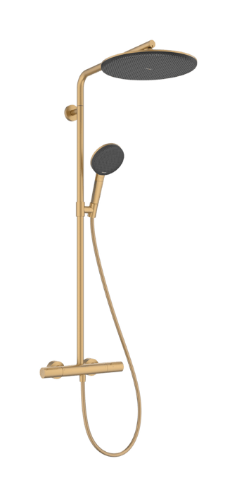 Hansgrohe Raindance Alive S Puro showerpipe 300 1jet met Ecostat Element - brushed bronze