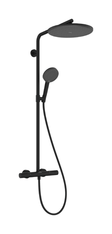 Hansgrohe Raindance Alive S Puro showerpipe 300 1jet EcoSmart met Ecostat Element - mat zwart