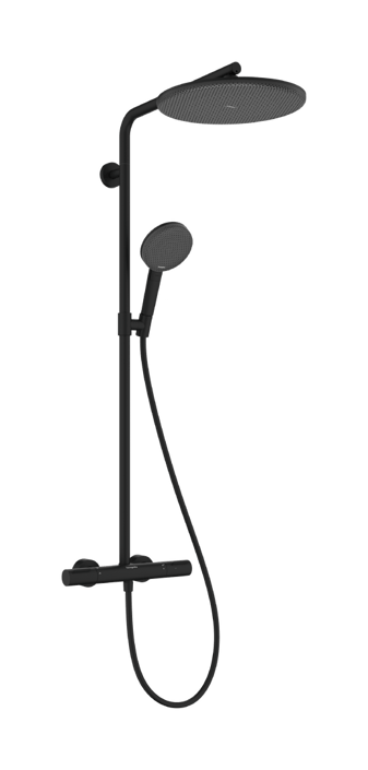 Hansgrohe Raindance Alive S Puro showerpipe 300 1jet EcoSmart met Ecostat Element - mat zwart