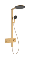 Hansgrohe Raindance Alive S showerpipe 300 2jet EcoSmart met ShowerSelect Comfort - brushed bronze