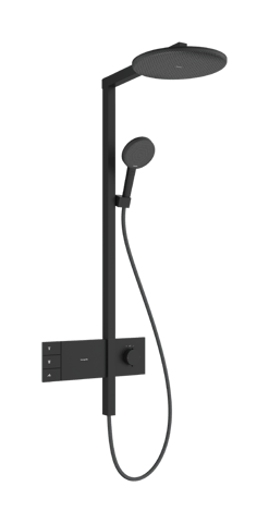 Hansgrohe Raindance Alive S showerpipe 300 2jet EcoSmart met ShowerSelect Comfort - mat zwart