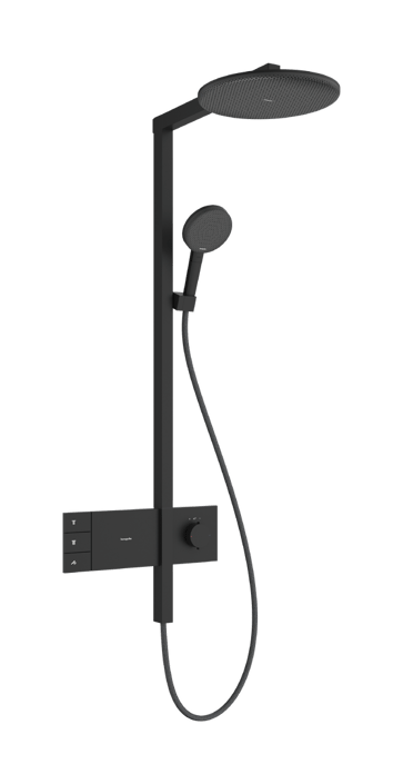 Hansgrohe Raindance Alive S showerpipe 300 2jet EcoSmart met ShowerSelect Comfort - mat zwart