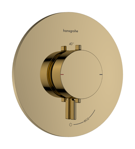 Hansgrohe Ecostat Comfort S inbouwthermostaat voor 1 functie Ø155cm - Polished Gold-Optic