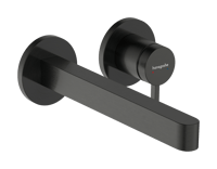 Hansgrohe Finoris afbouwdeel voor inbouw wastafelkraan 22,8 cm met plug - Brushed Black Chrome