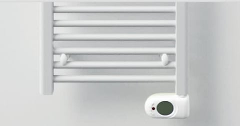 Vasco E-Bano elektrische radiator 60x178,9cm - witte regelaar - wit RAL 9016