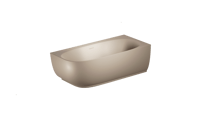 Riho Phatos halfvrijstaand bad 170x80cm - hoek links - pebble grey