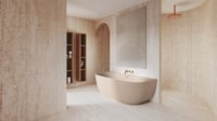 Riho Phatos halfvrijstaand bad 170x80cm - hoek links/rechts - pebble grey