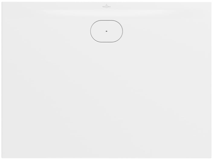 Villeroy & Boch Ecora douchevloer 120x90cm antislip - afvoer lange zijde - white alpine