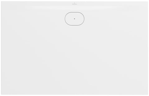 Villeroy & Boch Ecora douchevloer 140x90cm antislip - afvoer lange zijde - white alpine