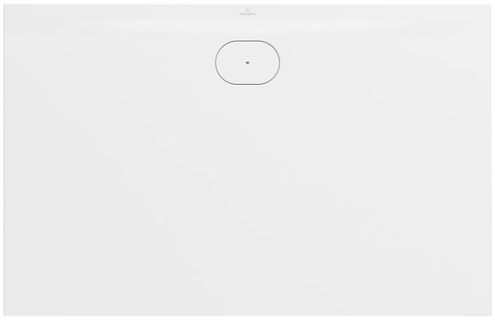 Villeroy & Boch Ecora douchevloer 140x90cm antislip - afvoer lange zijde - white alpine