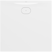 Villeroy & Boch Ecora douchevloer 90x90cm antislip - afvoer korte zijde - white alpine