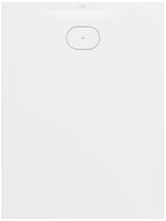 Villeroy & Boch Ecora douchevloer 120x90cm antislip - afvoer korte zijde - white alpine