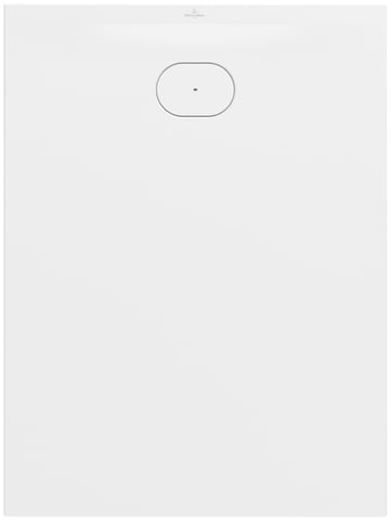 Villeroy & Boch Ecora douchevloer 120x90cm antislip - afvoer korte zijde - white alpine