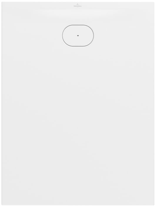 Villeroy & Boch Ecora douchevloer 120x90cm antislip - afvoer korte zijde - white alpine