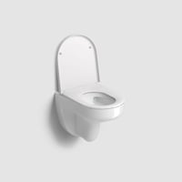 Clou InBe 2 wandtoilet pack TurboFlush 53cm zichtbare montage met zitting SC & QR wit