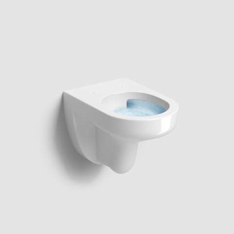 Clou InBe 2 wandtoilet pack TurboFlush 53cm zichtbare montage met zitting SC & QR wit