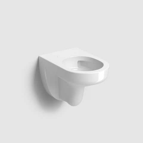 Clou InBe 2 wandtoilet pack TurboFlush 53cm zichtbare montage met zitting SC & QR wit