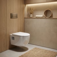 Clou InBe 4 wandtoilet pack TurboFlush 54cm zichtbare montage met zitting SC & QR wit
