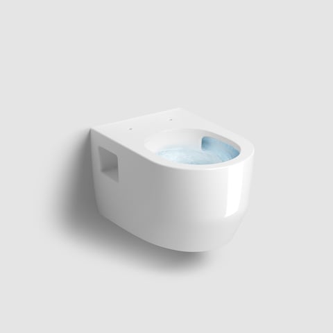 Clou InBe 4 wandtoilet pack TurboFlush 54cm zichtbare montage met zitting SC & QR wit