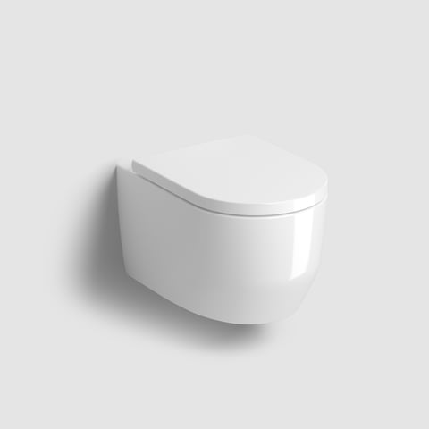 Clou InBe 4 wandtoilet pack TurboFlush 54cm met zitting SC & QR wit