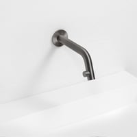Clou Kaldur wandfonteinkraan 16cm - geborsteld gunmetal PVD