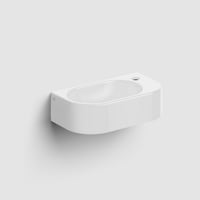 Clou InBe 7 fontein 41x22,5cm kraangat rechts - mat wit