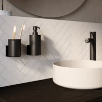 Brauer zeepdispenser en beker - mat zwart