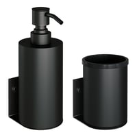 Brauer zeepdispenser en beker - mat zwart
