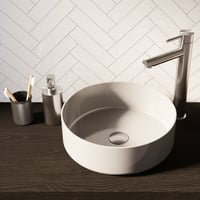 Brauer zeepdispenser en beker - geborsteld RVS