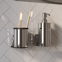 Brauer zeepdispenser en beker - chroom