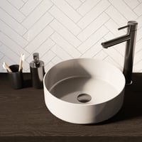 Brauer zeepdispenser en beker - geborsteld gunmetal