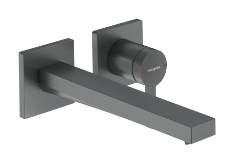 Hansgrohe Tecturis E afbouwdeel voor inbouw wastafelkraan 22,5 cm met plug - Brushed Black Chrome