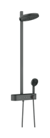 Hansgrohe Pulsify S showerpipe 260 2jet met ShowerTablet Select 400 - brushed black chrome