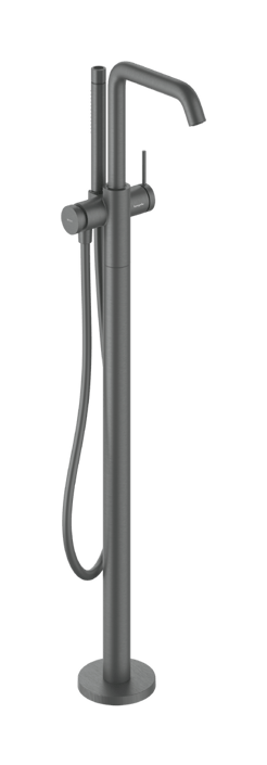 Hansgrohe Tecturis E vrijstaande badkraan - brushed black chrome