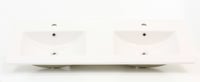 Blinq Tania badmeubel 120cm - keramische wastafel wit - 4 laden - zilver eiken