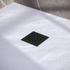 Brauer Asteroid douchebak mineraalmarmer - 120x80cm - mat wit