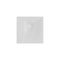 Brauer Asteroid douchebak mineraalmarmer - 80x80cm - mat wit