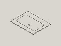 Martens & Meijer Arq meubelwastafel 60x46cm solid surface - zonder kraangat - mat wit
