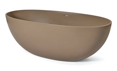 Luca Comfortstone vrijstaand bad 170x80cm - castagno